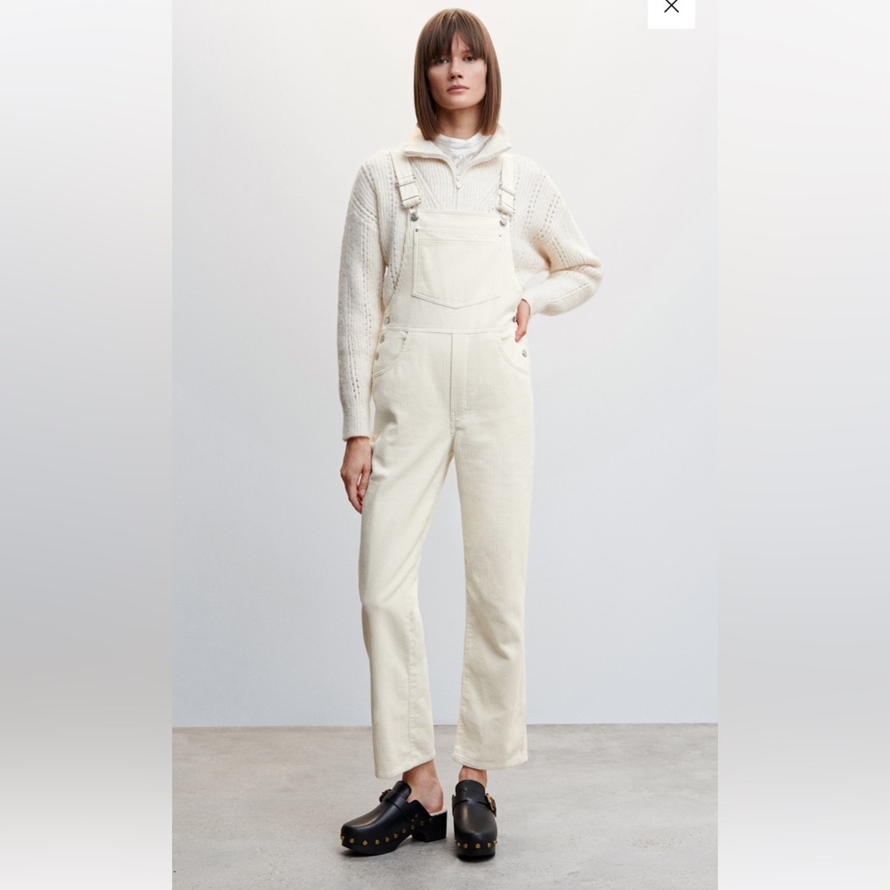 Mango Corduroy Overalls